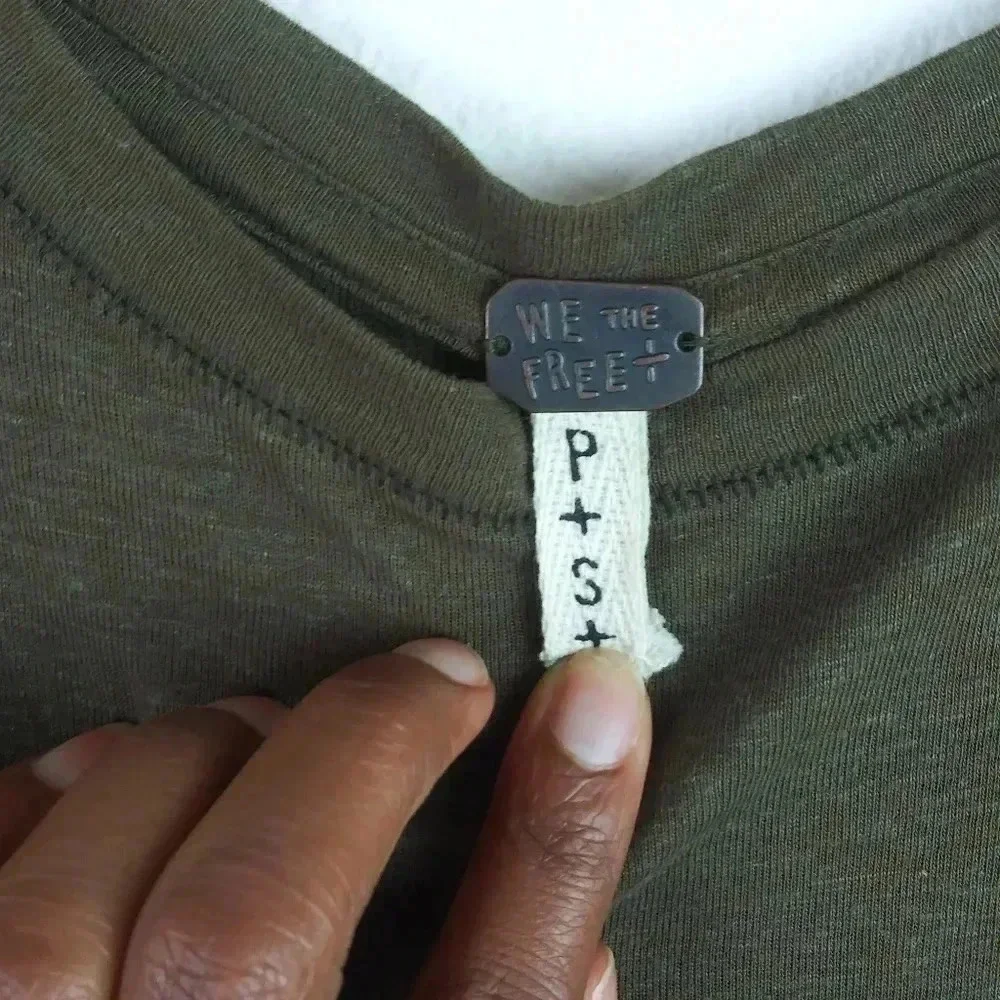 WE THE FREE|Olive Green Sleeveless Oversized Top